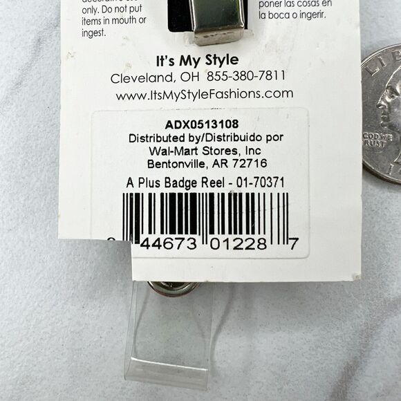 A+ Teacher Apple Clip On School Work Retractable Badge ID Holder - Picture 5 of 7